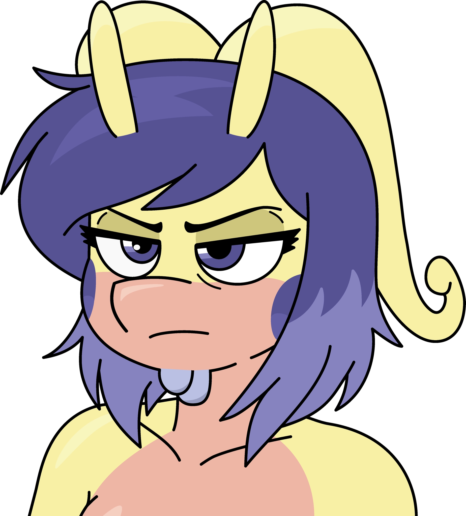 the jen pfp picture but has been edited into a shiny goodra with resting bitch face