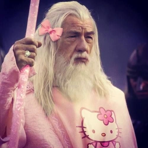 gandalf the white but he is now pink and uwu